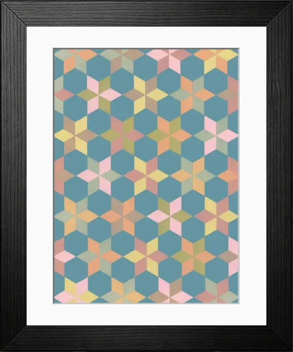 Framed Print : Repeating Pattern - geometrical stars Framed Print : Repeating Pattern - geometrical stars