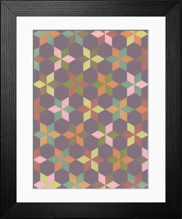 Framed Print : Repeating Pattern - geometrical stars Framed Print : Repeating Pattern - geometrical stars