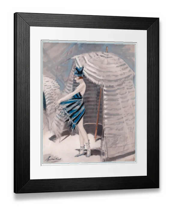 Framed Print : The Modern Girl Bathes Framed Print : The Modern Girl Bathes