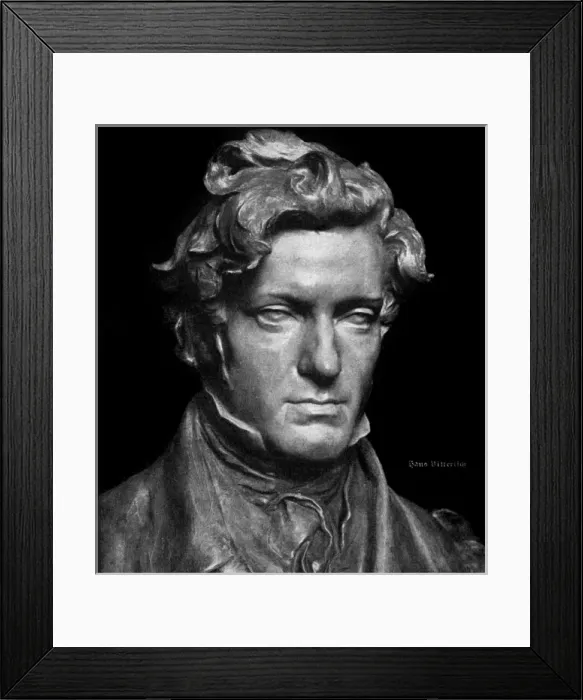 Framed Print : Franz Grillparzer Bust Framed Print : Franz Grillparzer Bust