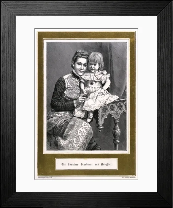 Framed Print : Sibell Ctess Grosvenor Framed Print : Sibell Ctess Grosvenor