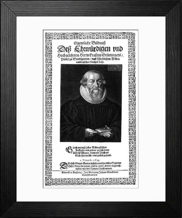 Framed Print : Erasmus Gruninger Framed Print : Erasmus Gruninger