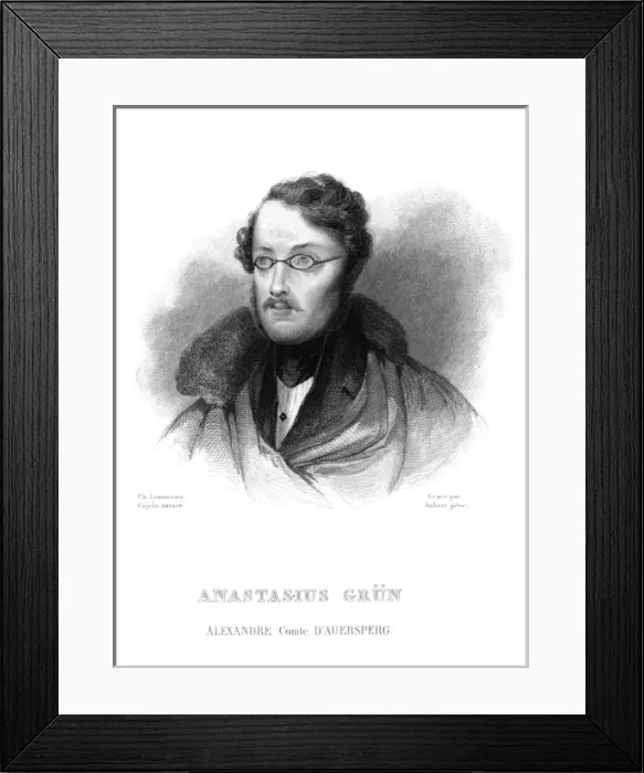 Framed Print : Anastasius Grun - 2 Framed Print : Anastasius Grun - 2