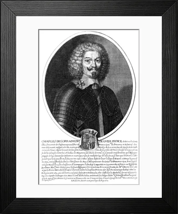 Framed Print : Charles Duc De Guise - 1 Framed Print : Charles Duc De Guise - 1