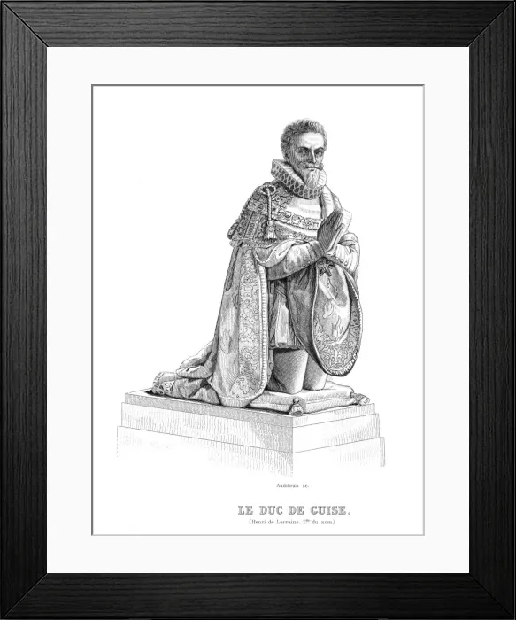 Framed Print : Henri De Guise Statue Framed Print : Henri De Guise Statue