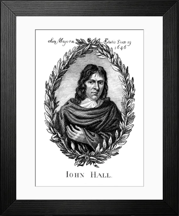 Framed Print : John Hall, Poet Framed Print : John Hall, Poet