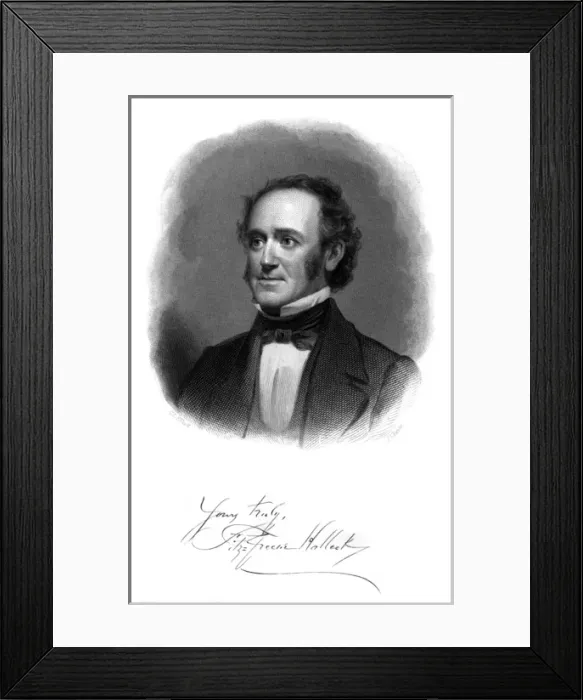 Framed Print : Fitzgreene Halleck - 1 Framed Print : Fitzgreene Halleck - 1