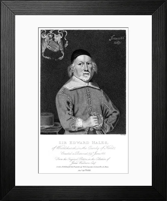 Framed Print : Sir Edward Hales Framed Print : Sir Edward Hales