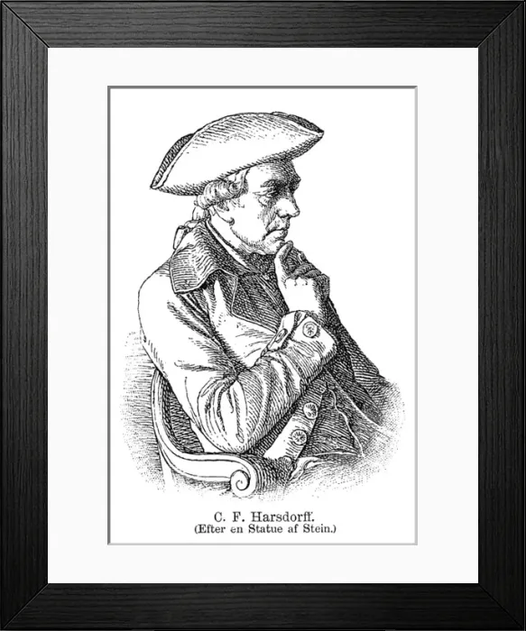 Framed Print : Caspar Fred. Harsdorff Framed Print : Caspar Fred. Harsdorff