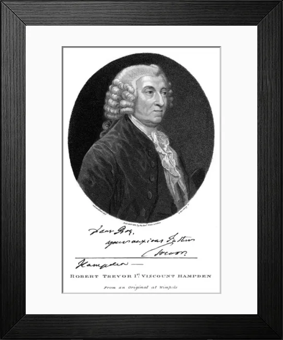 Framed Print : Robert Vct. Hampden Framed Print : Robert Vct. Hampden