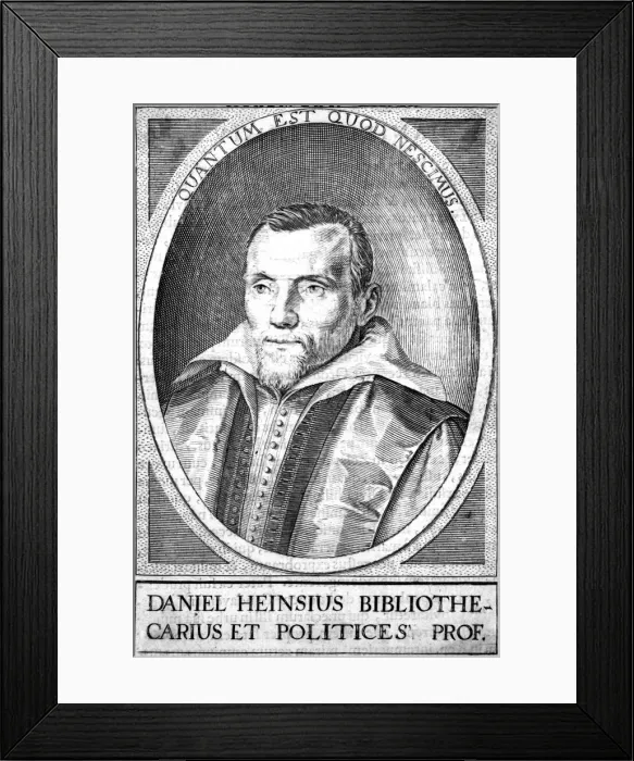 Framed Print : Daniel Heinsius Framed Print : Daniel Heinsius