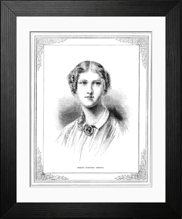 Framed Print : Felicia Hemans - 3 Framed Print : Felicia Hemans - 3