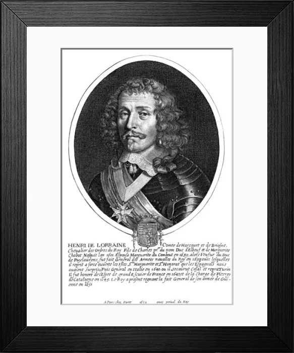 Framed Print : Henri Comte Harcourt - 4 Framed Print : Henri Comte Harcourt - 4