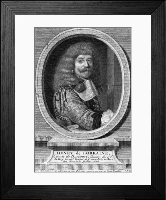 Framed Print : Henri Comte Harcourt - 2 Framed Print : Henri Comte Harcourt - 2