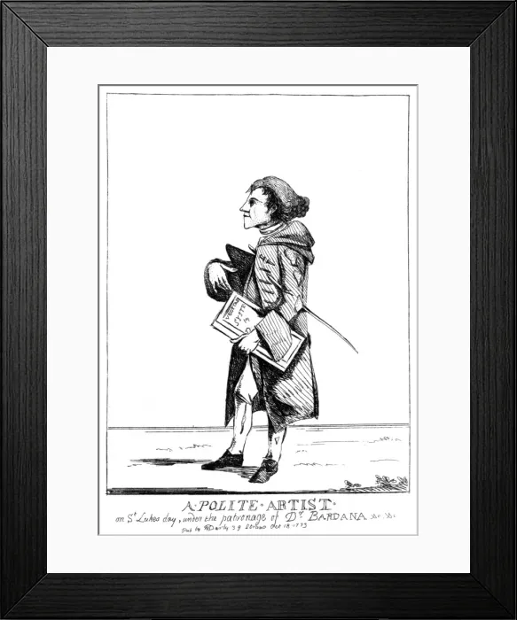Framed Print : (Sir) John Hill (Darly) Framed Print : (Sir) John Hill (Darly)
