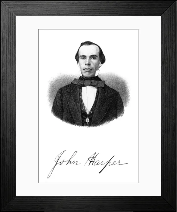 Framed Print : John Harper, Publisher Framed Print : John Harper, Publisher