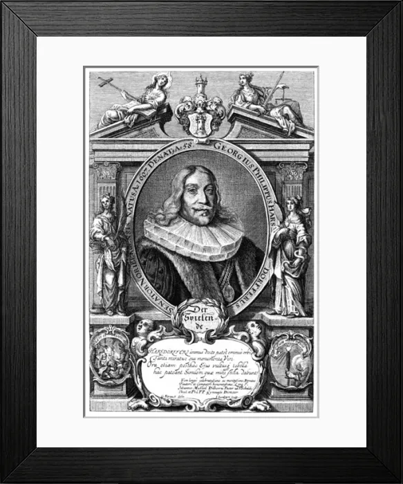 Framed Print : Georg Philip Harsdorfer Framed Print : Georg Philip Harsdorfer