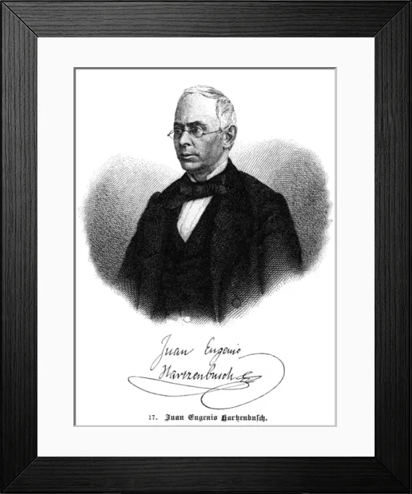 Framed Print : Juan Eugen. Hartzenbusch Framed Print : Juan Eugen. Hartzenbusch