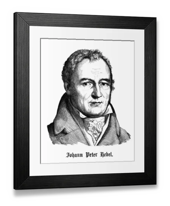 Framed Print : Johann Peter Hebel Framed Print : Johann Peter Hebel