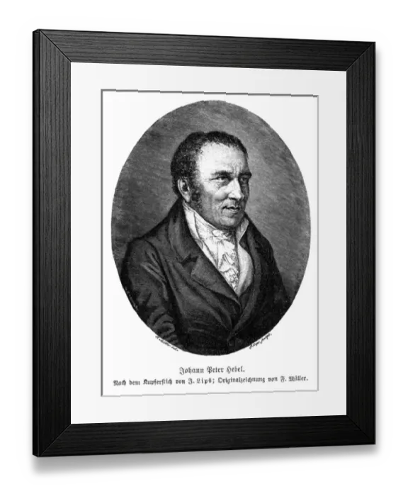 Framed Print : Johann Peter Hebel Framed Print : Johann Peter Hebel