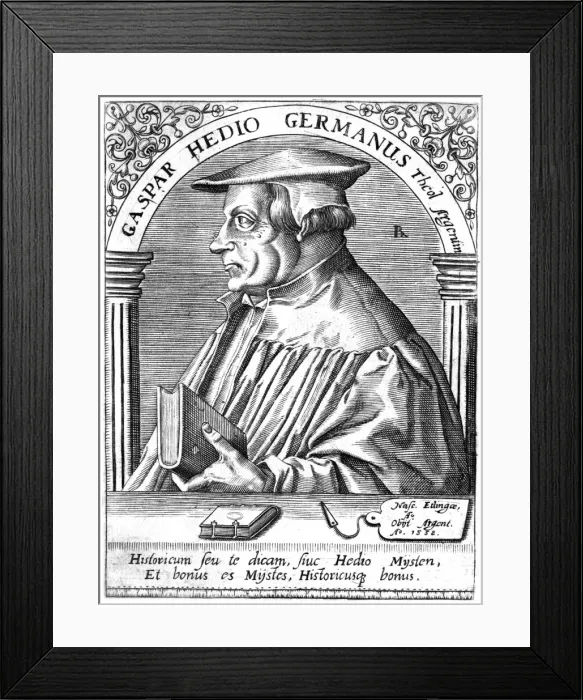 Framed Print : Gaspar Hedio - 1 Framed Print : Gaspar Hedio - 1