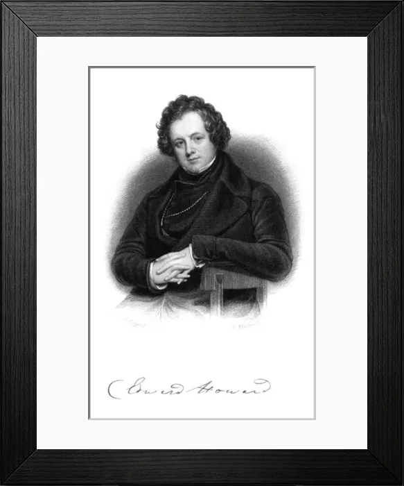 Framed Print : Edward Howard, Writer Framed Print : Edward Howard, Writer