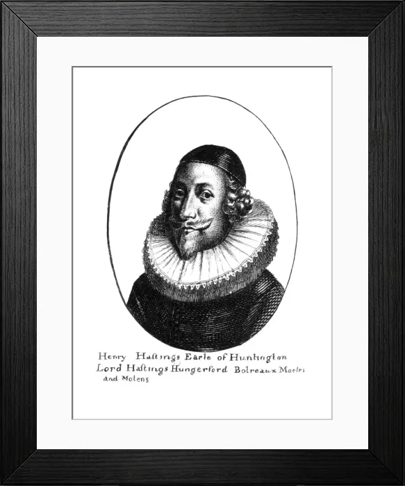 Framed Print : Thhird Earl Huntingdon Framed Print : Thhird Earl Huntingdon