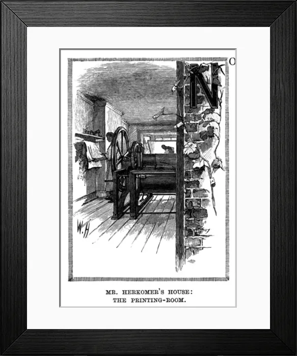 Framed Print : Herkomers Printing Room Framed Print : Herkomers Printing Room