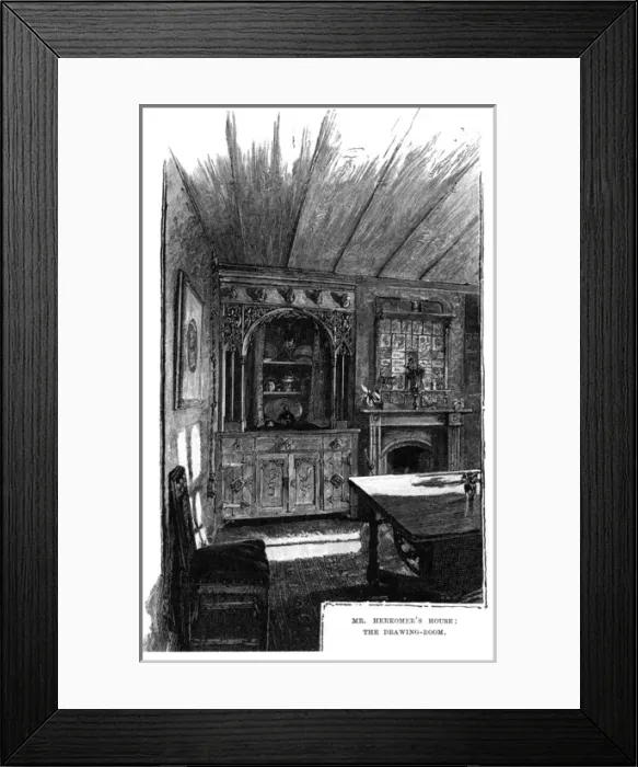 Framed Print : Herkomers Drawing Room Framed Print : Herkomers Drawing Room