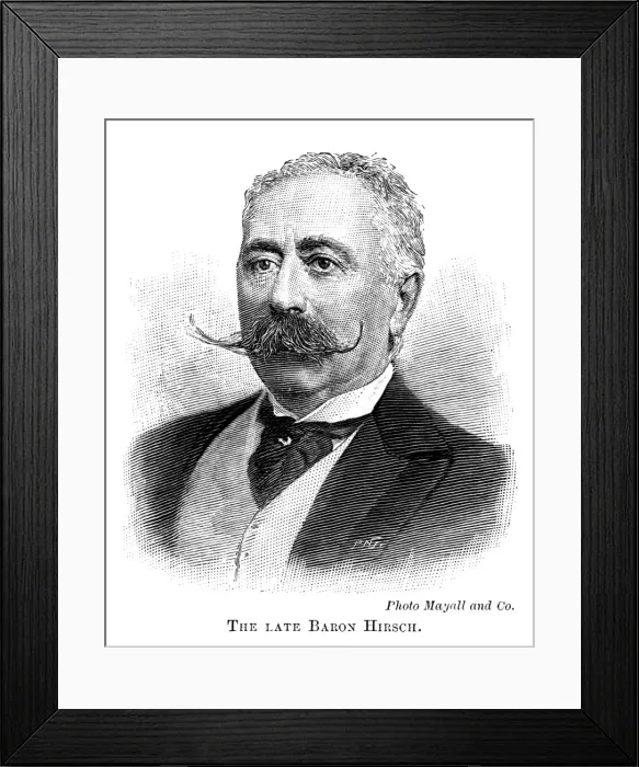 Framed Print : Moritz Baron Hirsch Framed Print : Moritz Baron Hirsch