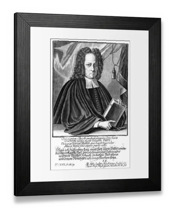 Framed Print : Johann Ludwig Hocker Framed Print : Johann Ludwig Hocker