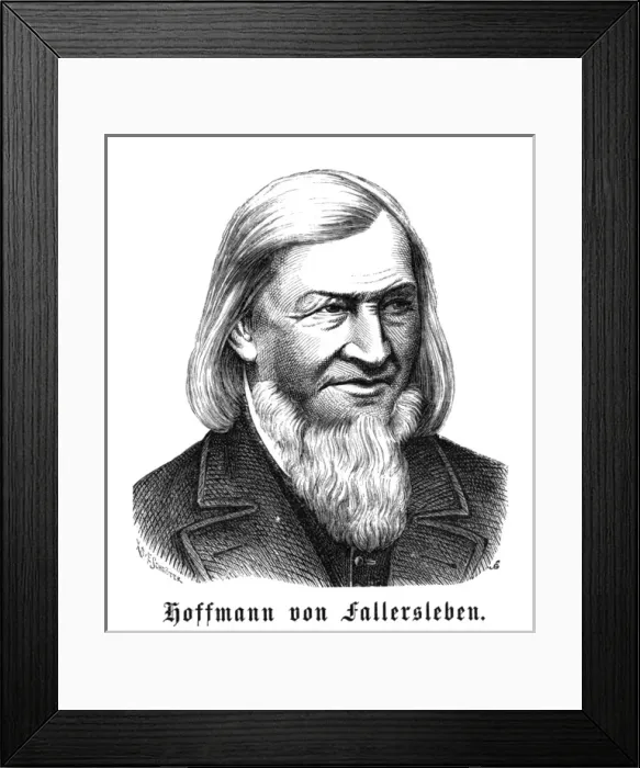 Framed Print : Hoffmann V Fallersleben Framed Print : Hoffmann V Fallersleben