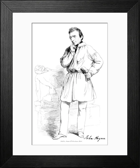 Framed Print : John Hogan, Sculptor Framed Print : John Hogan, Sculptor