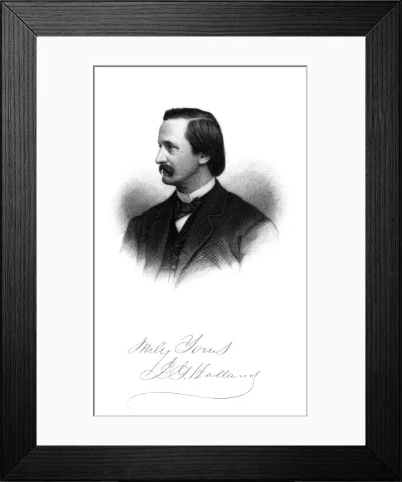 Framed Print : Josiah Gilbert Holland Framed Print : Josiah Gilbert Holland