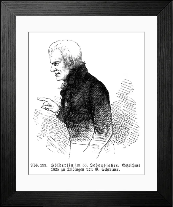 Framed Print : Johann Holderlin Framed Print : Johann Holderlin