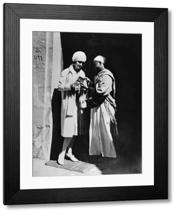 Framed Print : Female Tourist in Egypt Framed Print : Female Tourist in Egypt