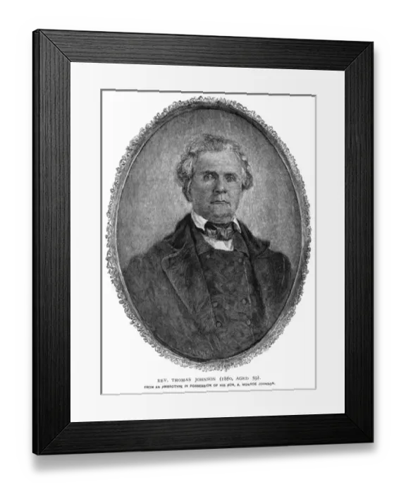 Framed Print : Thomas Johnson Educator Framed Print : Thomas Johnson Educator