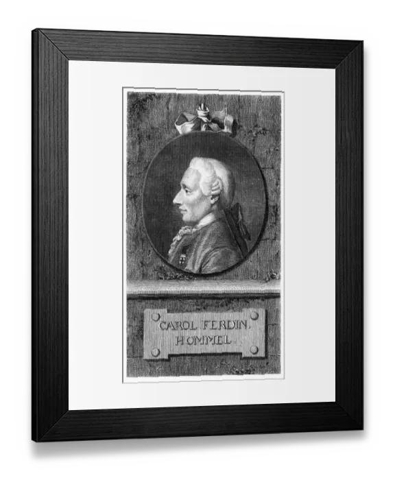 Framed Print : Carl Ferdinand Hommel Framed Print : Carl Ferdinand Hommel