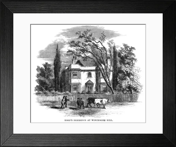 Framed Print : Thomas Hoods Home Framed Print : Thomas Hoods Home