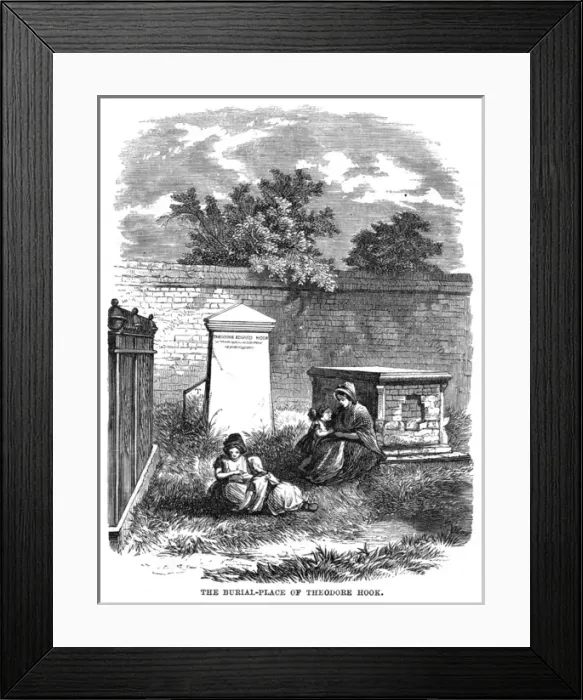 Framed Print : Theodore Hooks Grave Framed Print : Theodore Hooks Grave