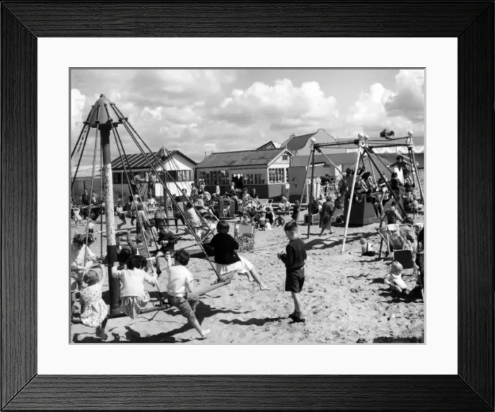 Framed Print : Seaside Playground Framed Print : Seaside Playground