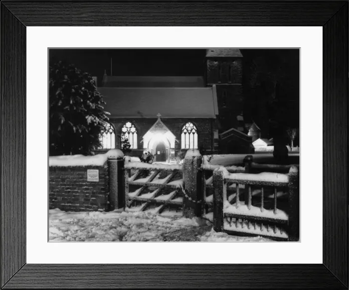 Framed Print : Winter Night Service Framed Print : Winter Night Service