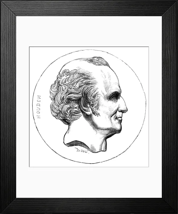 Framed Print : Jean-Antoine Houdon Framed Print : Jean-Antoine Houdon
