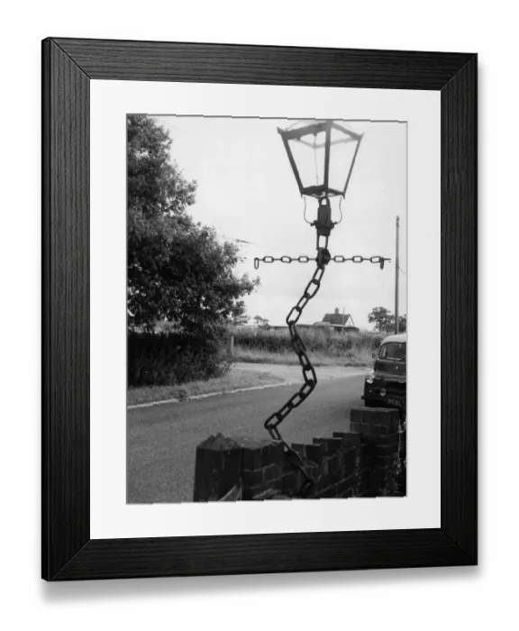 Framed Print : Amusing Chain Lampost Framed Print : Amusing Chain Lampost