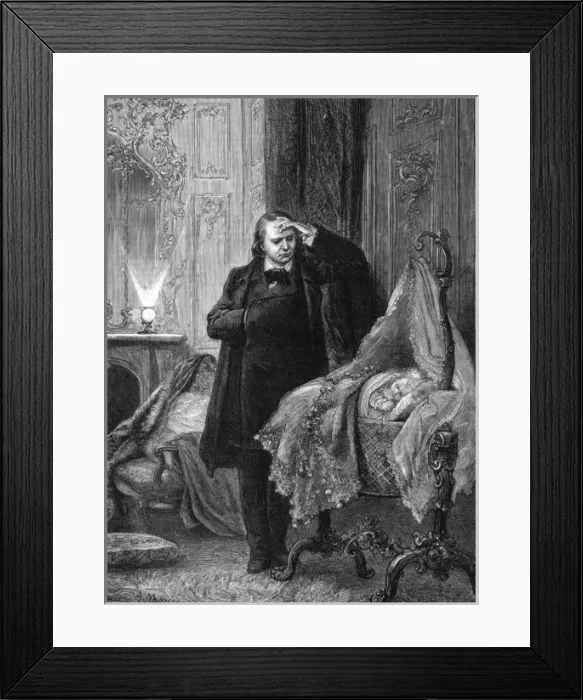 Framed Print : Victor Hugo and Child Framed Print : Victor Hugo and Child