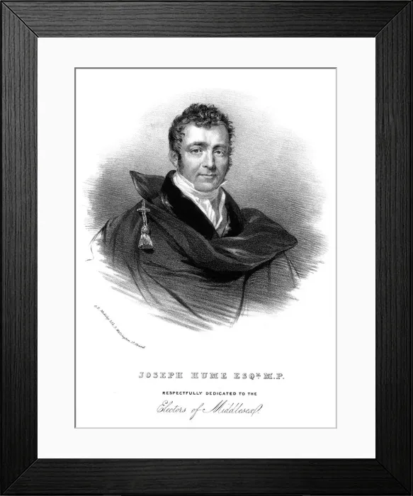 Framed Print : Joseph Hume - 2 Framed Print : Joseph Hume - 2