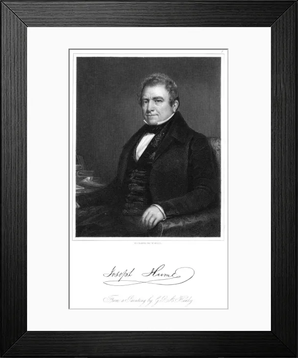 Framed Print : Joseph Hume - 7 Framed Print : Joseph Hume - 7