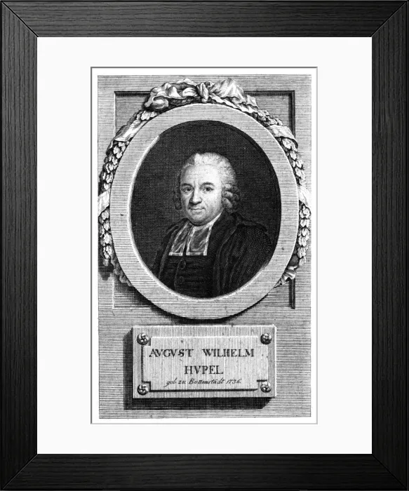Framed Print : Aug. Wil. Hupel Framed Print : Aug. Wil. Hupel