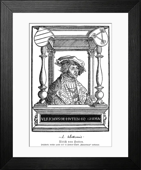 Framed Print : Ulrich Von Hutten Framed Print : Ulrich Von Hutten