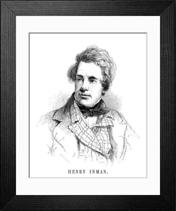 Framed Print : Henry Inman, Artist Framed Print : Henry Inman, Artist